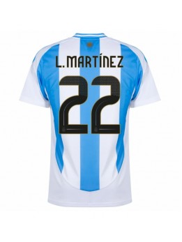 Argentinien Lautaro Martinez #22 Heimtrikot Copa America 2024 Kurzarm